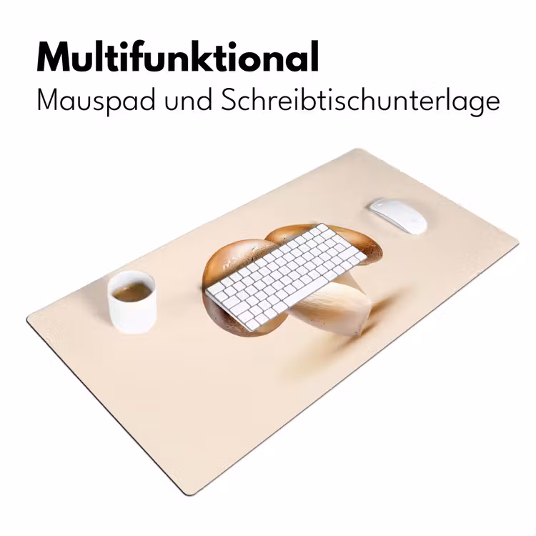 Champignons - Zacht - Beige Muismat XXL klein -ysfeer4_duits