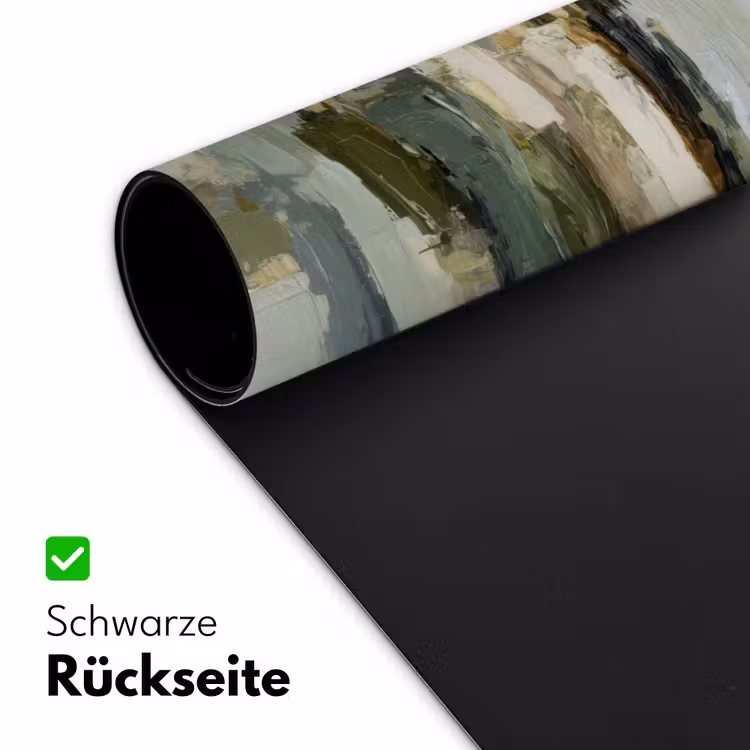 Penseelstreken - Groen - Abstract - Japandi Muismat XXL klein -ysfeer2_duits