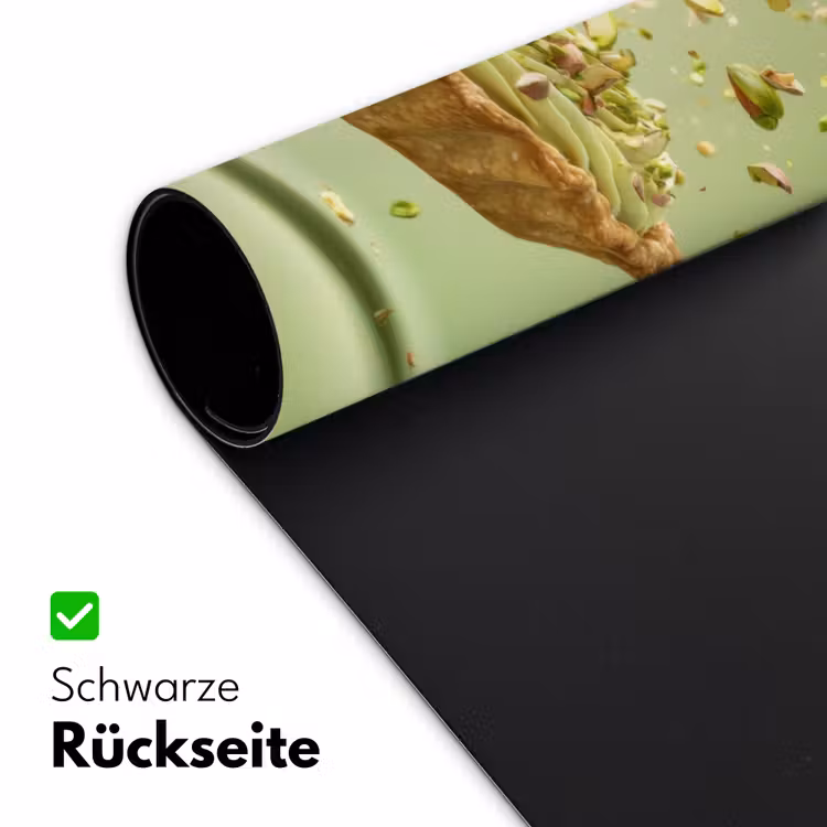 Pistache - Taart - Noten - Eten Muismat XXL klein -ysfeer2_duits