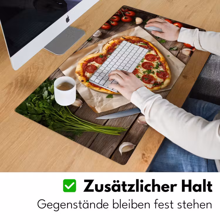 Pizza - Hart - Pepperoni - Tomaat Muismat XXL klein -ysfeer3_duits