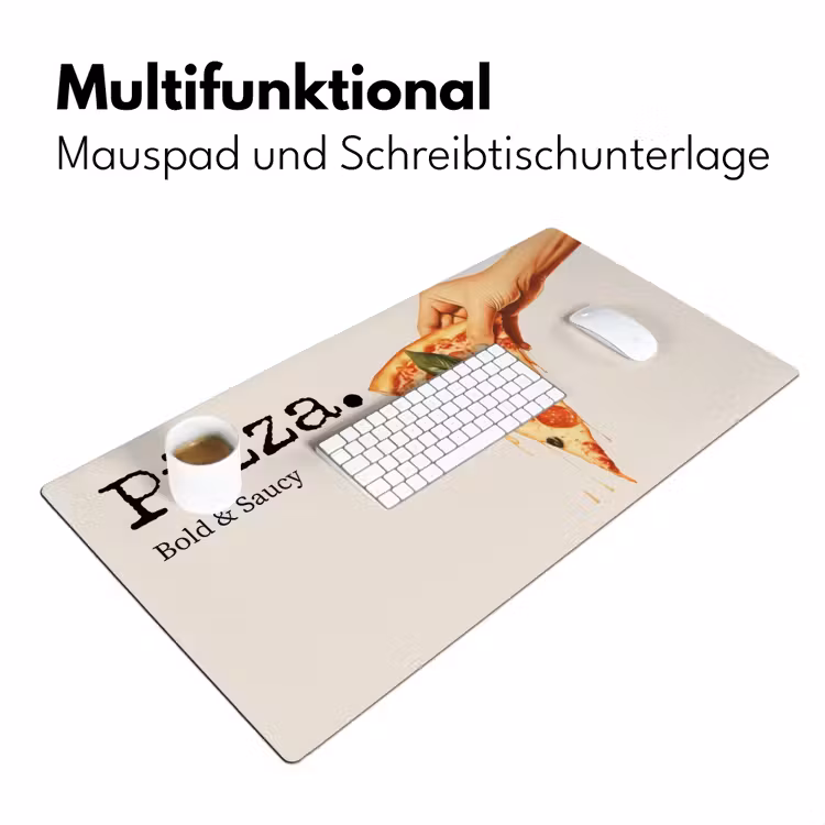 Pizza - Kaas - Pepperoni Muismat XXL klein -ysfeer4_duits