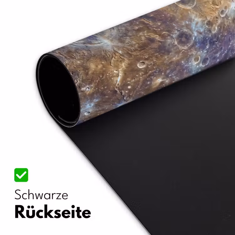 Schreibtischunterlage - Planet – Krater – Weltraum - Planeet - Kraters - Ruimte Muismat XXL klein
