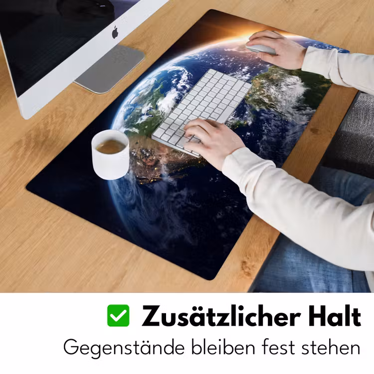 Schreibtischunterlage - Planet – Weltraum – Kosmos - Planeet - Ruimte - Kosmos Muismat XXL klein
