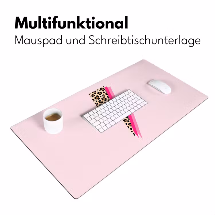 Stippen - Roze - Bliksem Muismat XXL klein -ysfeer4_duits