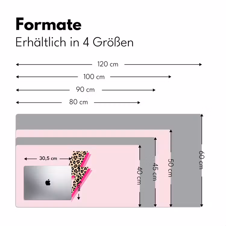 Stippen - Roze - Bliksem Muismat XXL klein -ysfeer5_duits
