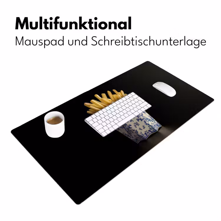 Friet - Porselein - Delfts blauw - Eten Muismat XXL klein -ysfeer4_duits
