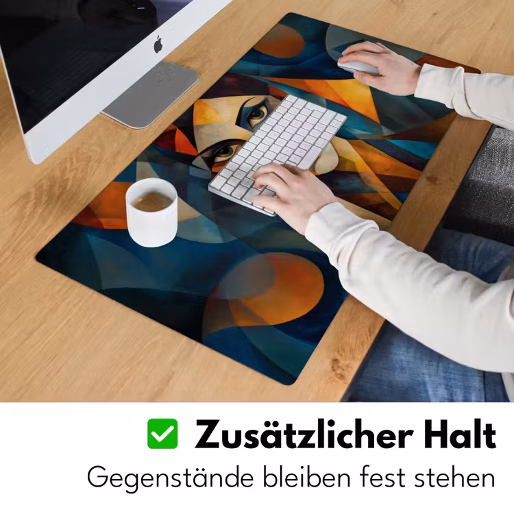 Portret - Abstract - Vormen Muismat XXL klein -ysfeer3_duits