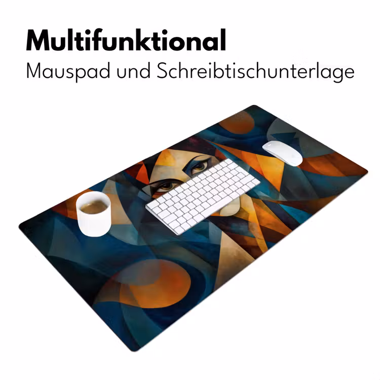 Portret - Abstract - Vormen Muismat XXL klein -ysfeer4_duits