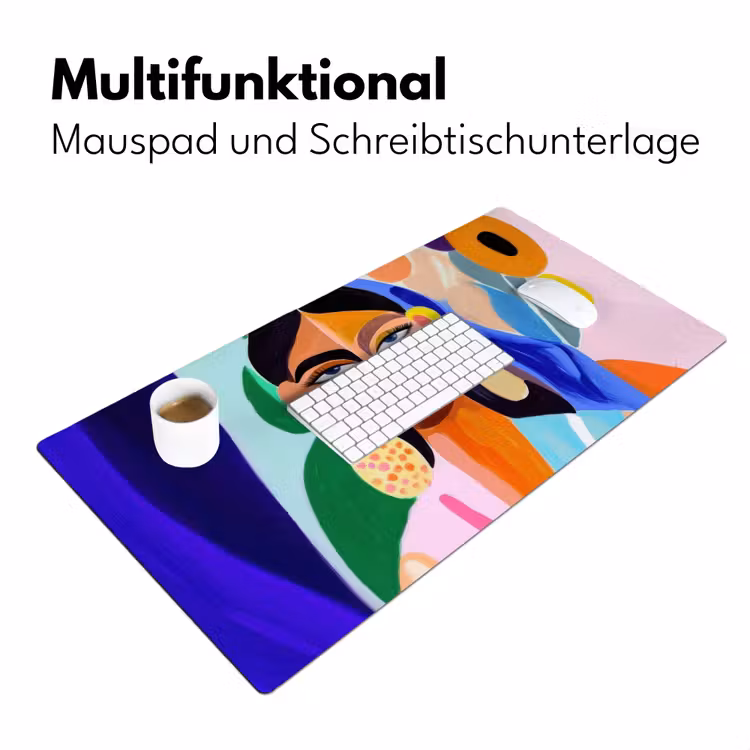 Portret - Vrouw - Modern Muismat XXL klein -ysfeer4_duits