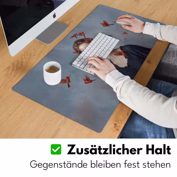 Portret - Krachtig - Rood Muismat XXL klein -ysfeer3_duits