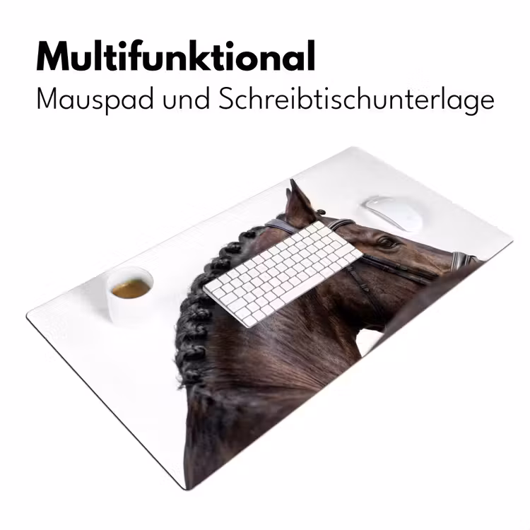 Portret - Paard - Elegant Muismat XXL klein -ysfeer4_duits