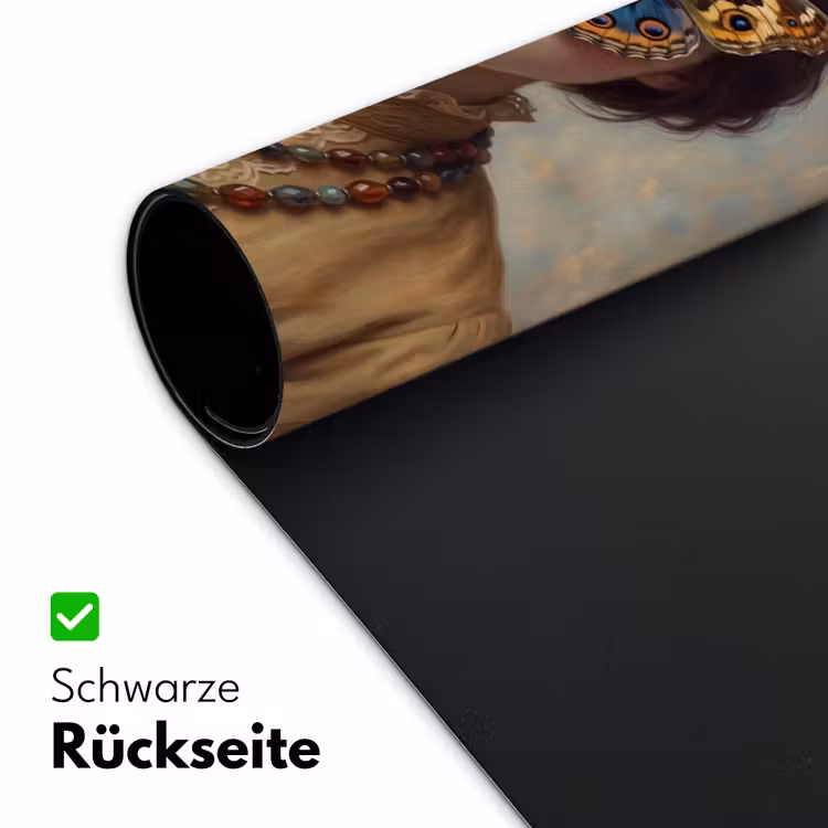 Portret - Vlinder - Kleurrijk Muismat XXL klein -ysfeer2_duits