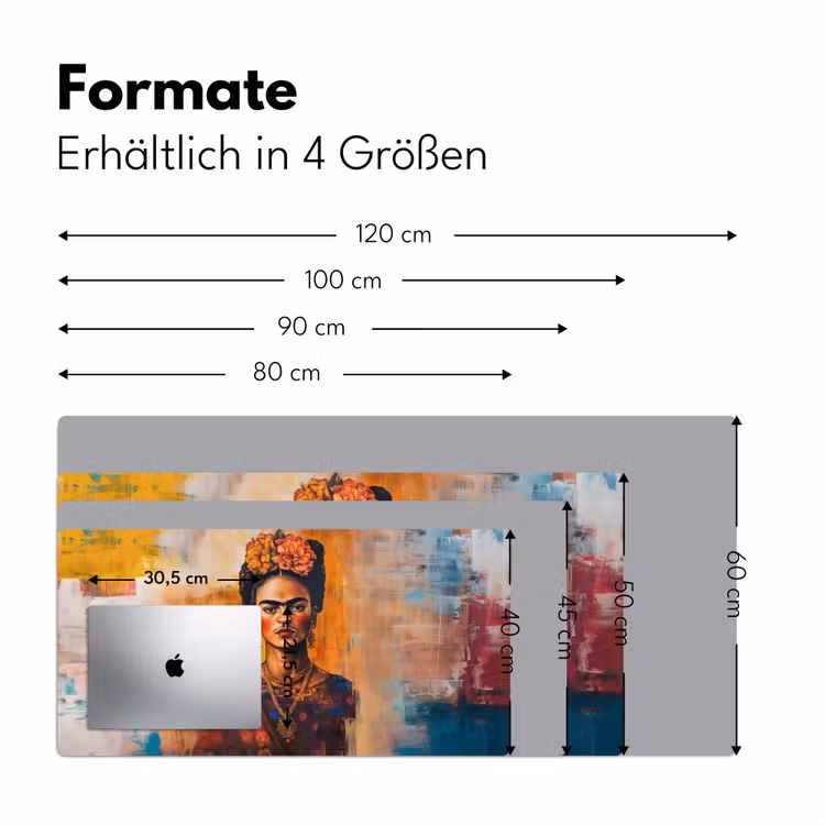 Portret - Sieraden - Schilderachtig Muismat XXL klein -ysfeer5_duits