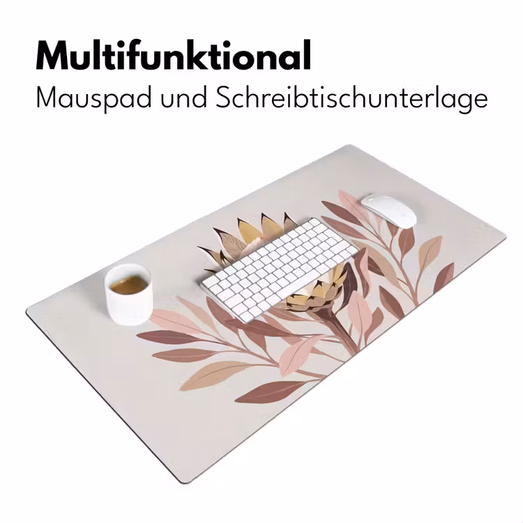 Protea - Bloem - Botanisch - Beige Muismat XXL klein -ysfeer4_duits