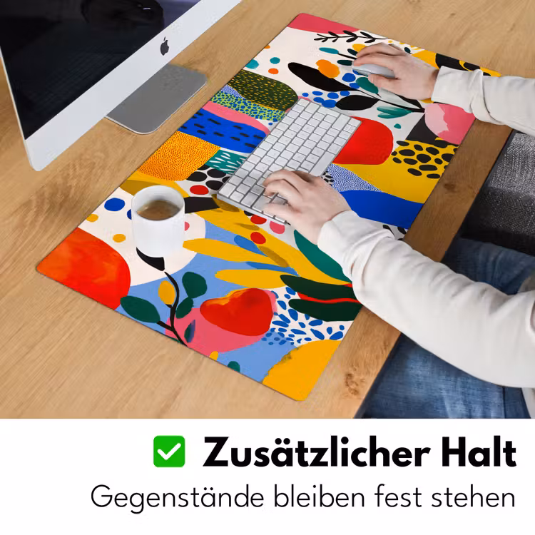 Stippen - Vormen - Modern - Kleuren Muismat XXL klein -ysfeer3_duits