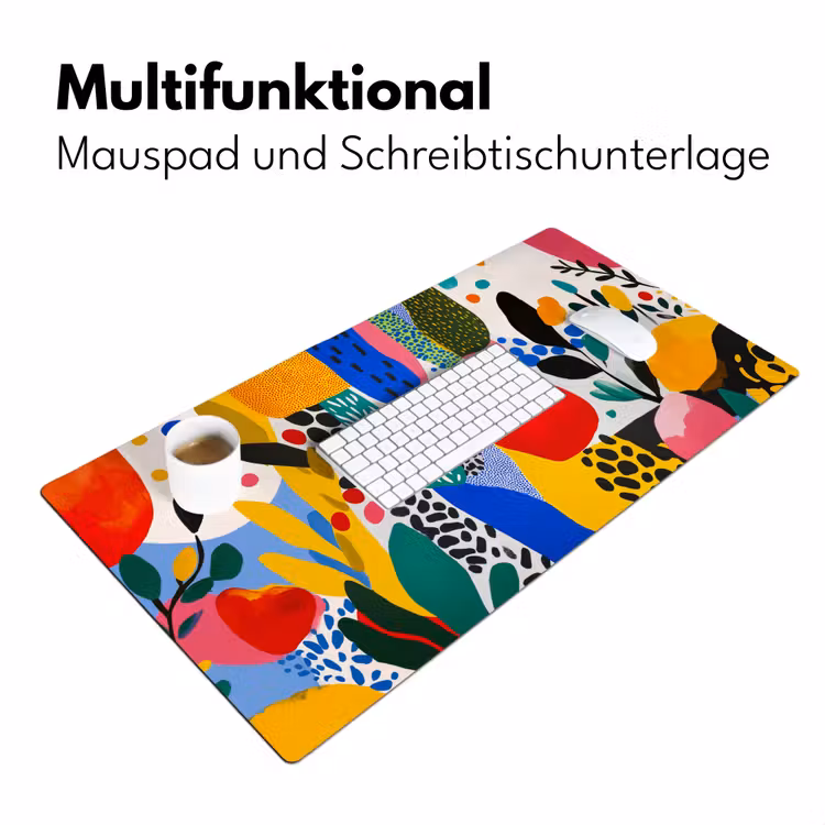 Stippen - Vormen - Modern - Kleuren Muismat XXL klein -ysfeer4_duits