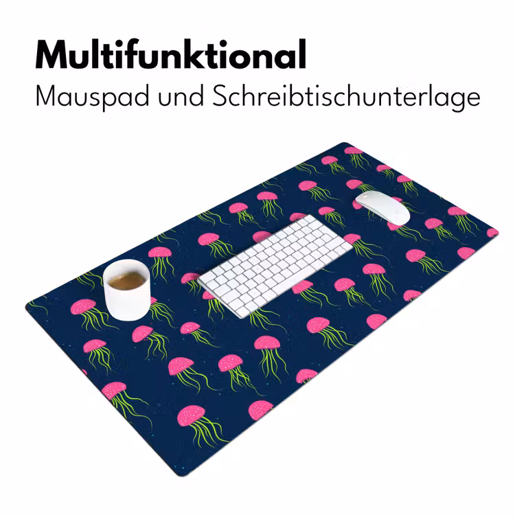 Kwallen - Diepzee - Neon Muismat XXL klein 681 -ysfeer4_duits