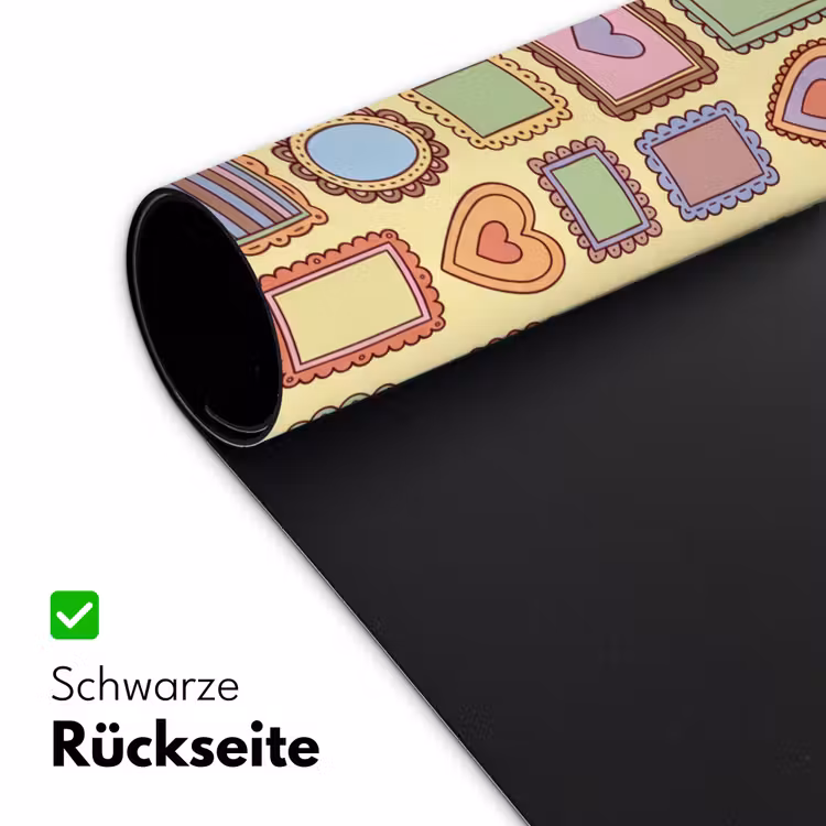 Lijst - Patroon - Hart - Speels - Kleurrijk Muismat XXL klein -ysfeer2_duits