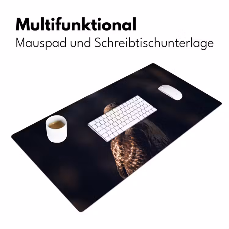 Roofvogel - Buizerd - Bruin Muismat XXL klein -ysfeer4_duits