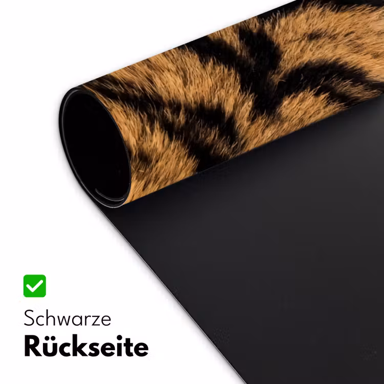 Realistisch - Tijgervacht - Zwart Muismat XXL klein -ysfeer2_duits