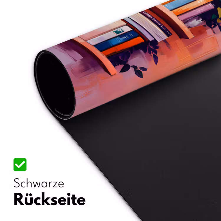 Planken - Boeken - Bladeren Muismat XXL klein -ysfeer2_duits