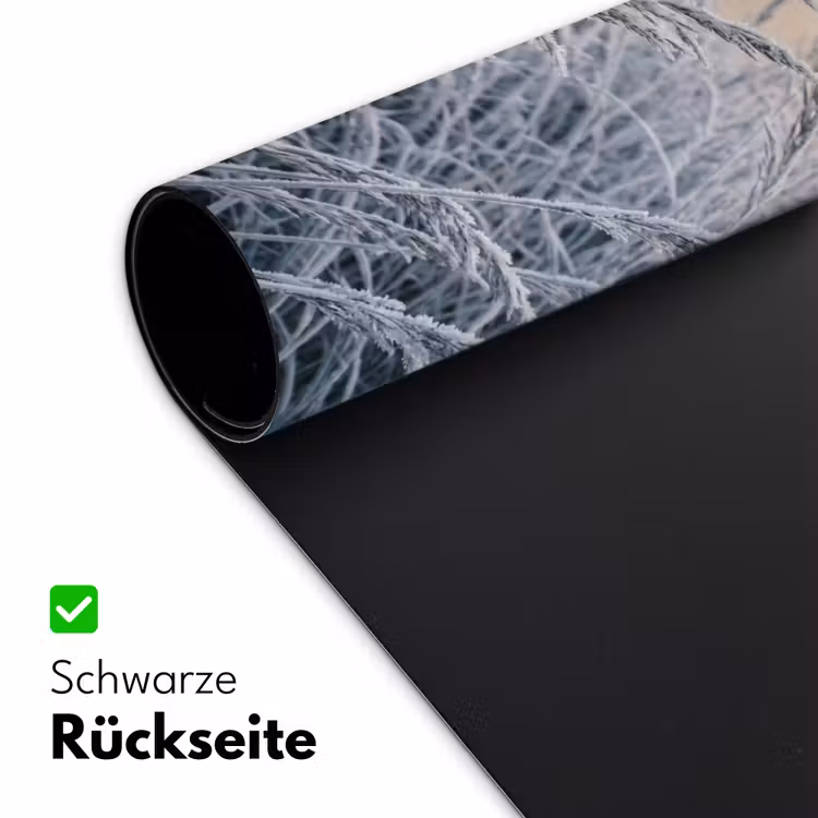 Rijp - Gras - Kristallen - Winter - Minimalistisch Muismat XXL klein -ysfeer2_duits