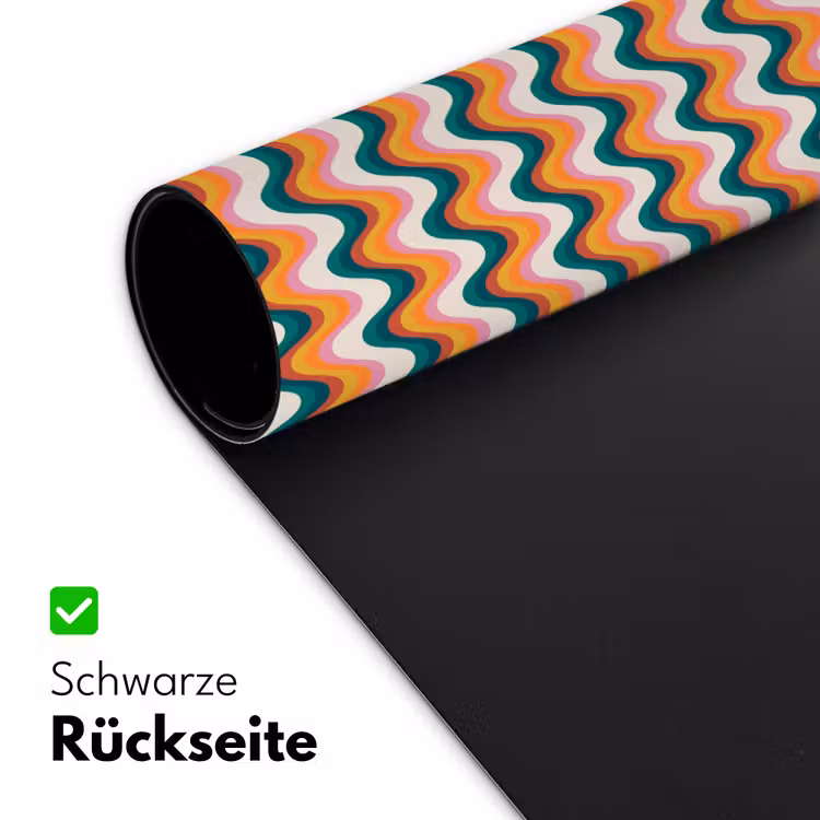Retro - Disco - Golven - Kleur Muismat XXL klein 681 -ysfeer2_duits