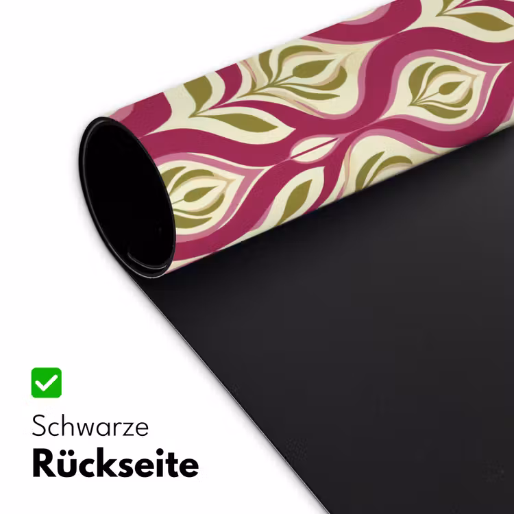 Retro - Floraal - Paars Muismat XXL klein 681 -ysfeer2_duits