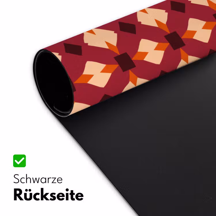 Retro - Patroon - Kleurrijk Muismat XXL klein 681 -ysfeer2_duits