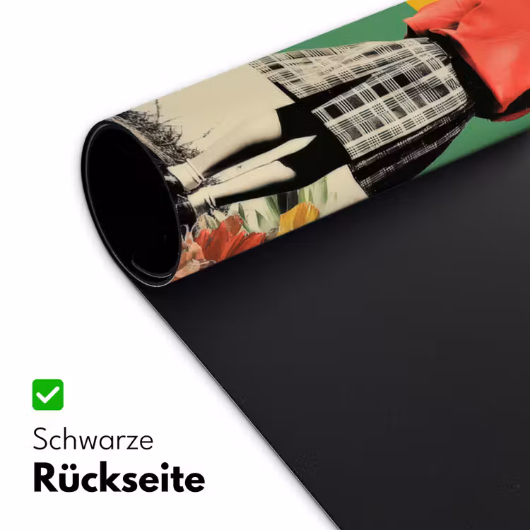 Retro - Meisje - Kat - Zon Muismat XXL klein -ysfeer2_duits