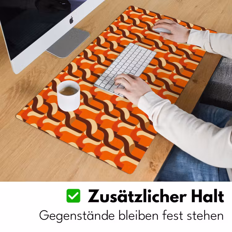 Retro - Modern - Kleurrijk Muismat XXL klein 681 -ysfeer3_duits