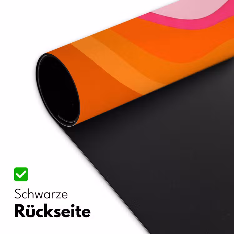 Retro - Waves - Kleurrijk Muismat XXL klein -ysfeer2_duits