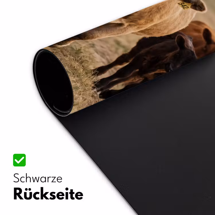 Runderen - Kudde - Landschap - Weide - Rustig Muismat XXL klein -ysfeer2_duits