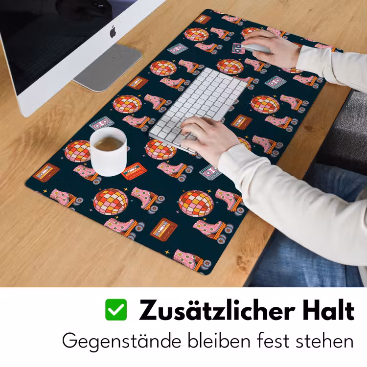 Rolschaatsen - Patroon - Disco Muismat XXL klein 681 -ysfeer3_duits
