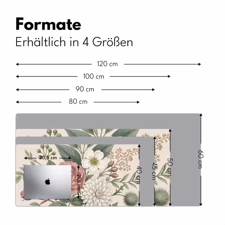 Romantisch - Design - Kleurrijk Muismat XXL klein -ysfeer5_duits