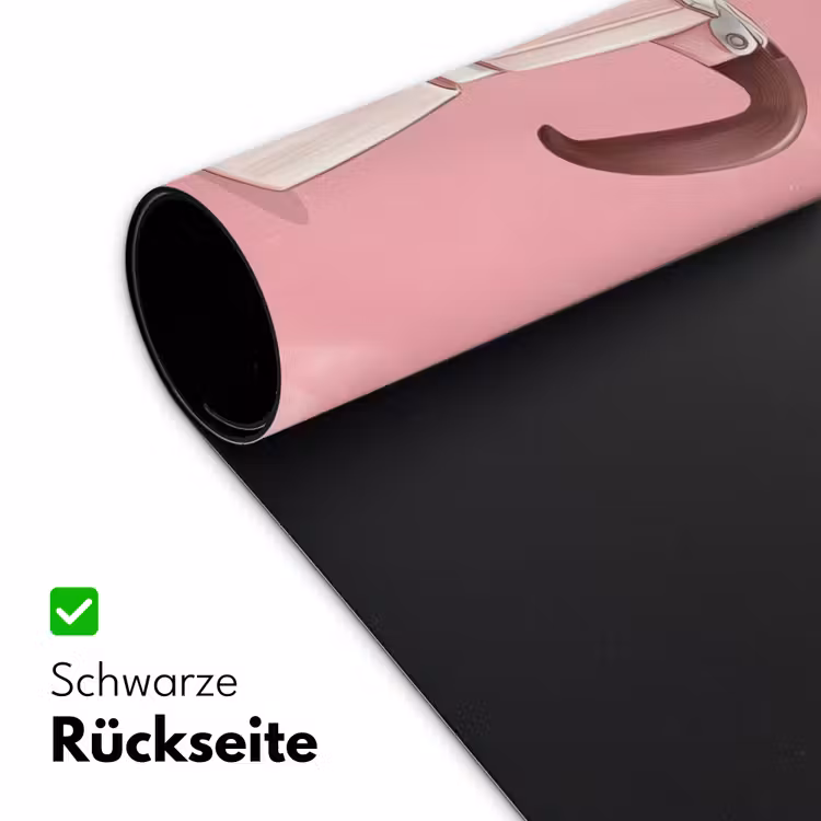 Roze - Mokkapot - Illustratie - Koffie Muismat XXL klein -ysfeer2_duits