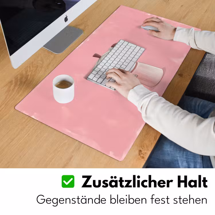 Roze - Mokkapot - Illustratie - Koffie Muismat XXL klein -ysfeer3_duits