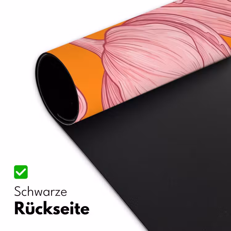Schreibtischunterlage - Rosa Blumen – Modern - Roze bloemen - Modern Muismat XXL klein
