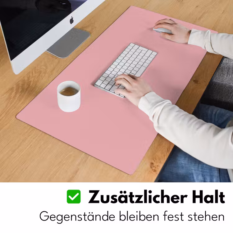 Roze - Kleuren - Interieur - Effen - Kleur Muismat XXL klein -ysfeer3_duits