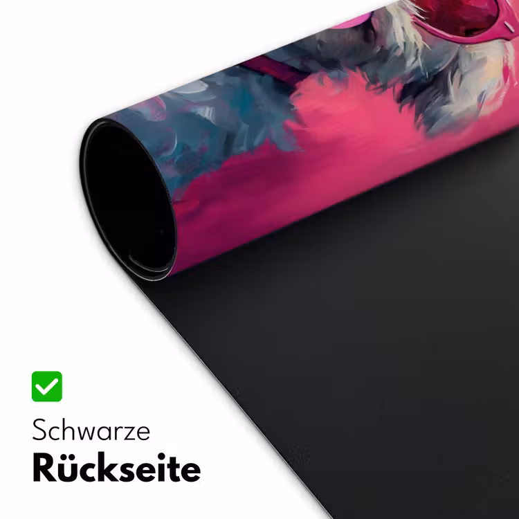 Pink - Hond - Bubbel Muismat XXL klein -ysfeer2_duits