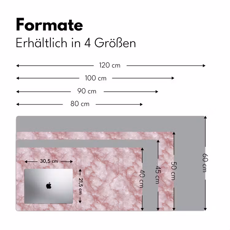 Roze - Kwartsmarmer - Aders Muismat XXL klein 681 -ysfeer5_duits