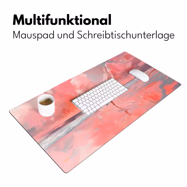 Roze - Surfen - Zee Muismat XXL klein -ysfeer4_duits