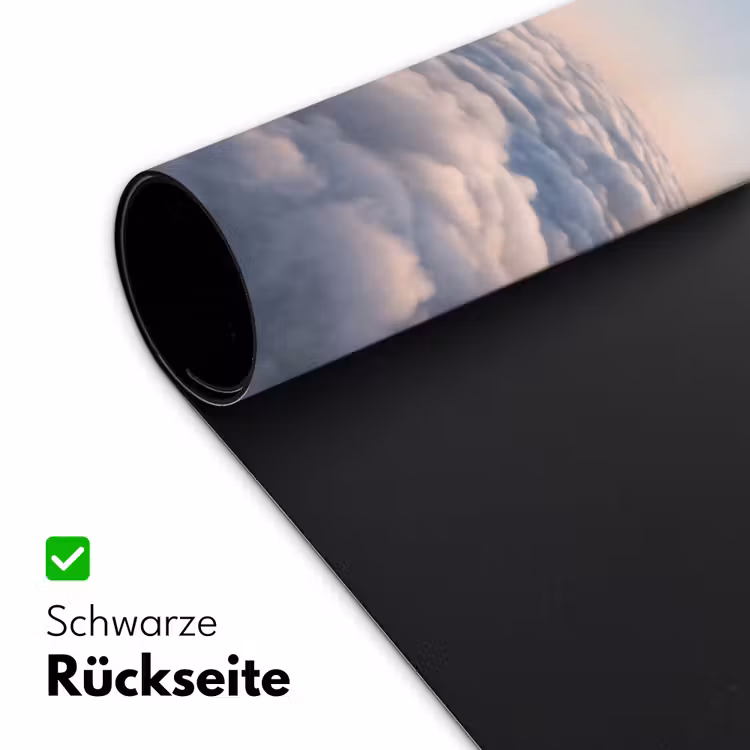 Schreibtischunterlage - Rosa Tier – Wolken - Roze dier - Wolken Muismat XXL klein