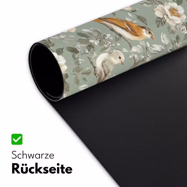 Roze - Vogels - Kleurrijk Muismat XXL klein 681 -ysfeer2_duits