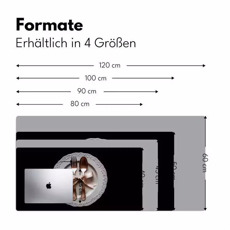 Rose - Strik - Bestek Muismat XXL klein -ysfeer5_duits