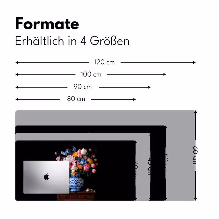 Rozen - Bloemen - Vaas - Boeket Muismat XXL klein -ysfeer5_duits