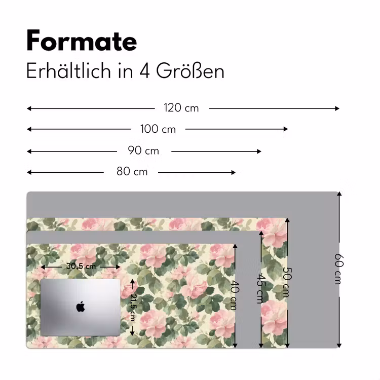 Rozen - Botanisch - Roze Muismat XXL klein 681 -ysfeer5_duits
