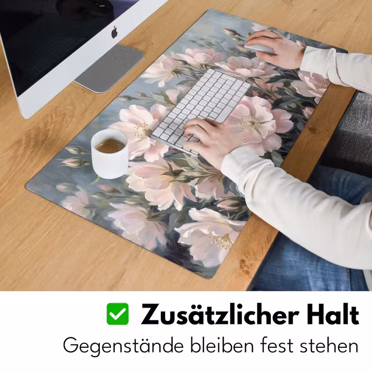 Rozen - Illustratie - Roze Muismat XXL klein -ysfeer3_duits