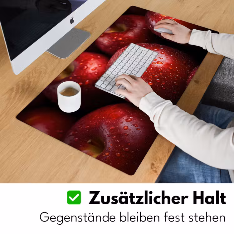 Rood - Appels - Fruit Muismat XXL klein -ysfeer3_duits