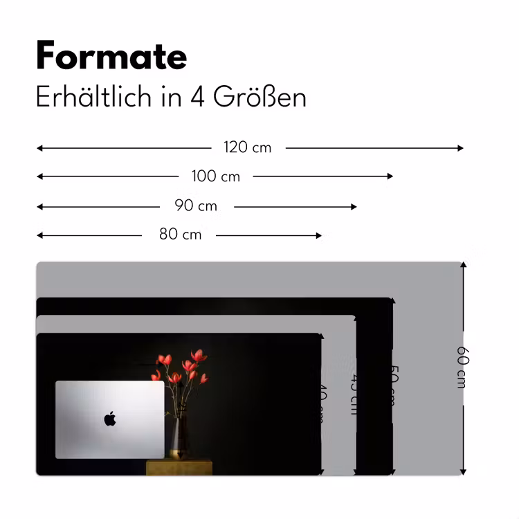 Rode - Bloemen - Vaas Muismat XXL klein -ysfeer5_duits